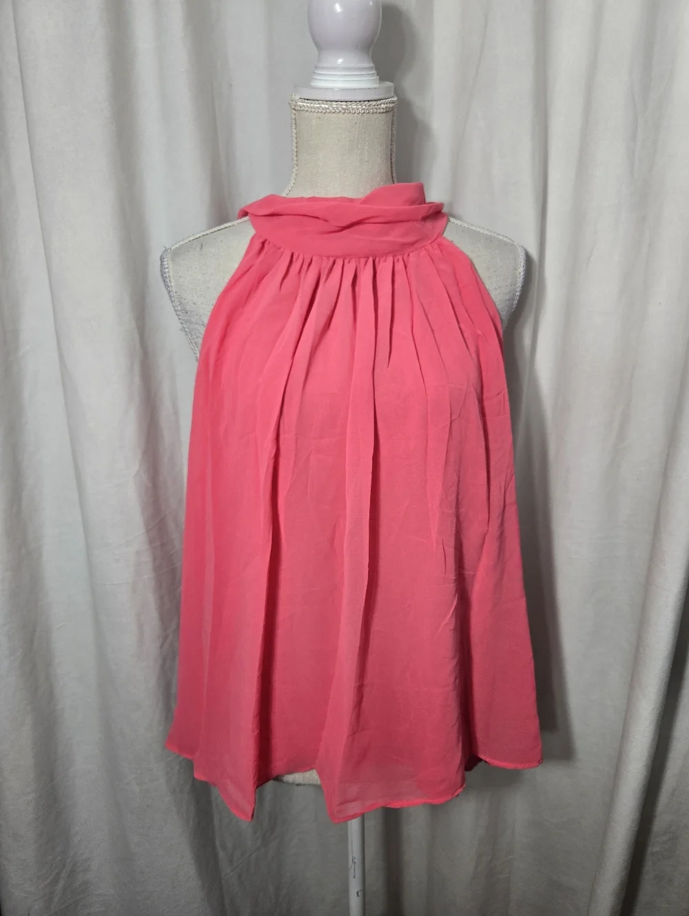 Monograph Pink Halter Blouse Size XL